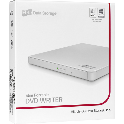 HL Data Storage GP57EW40.AHLE10B DVD-Brenner Extern Retail USB-A (USB 2.0) Weiß